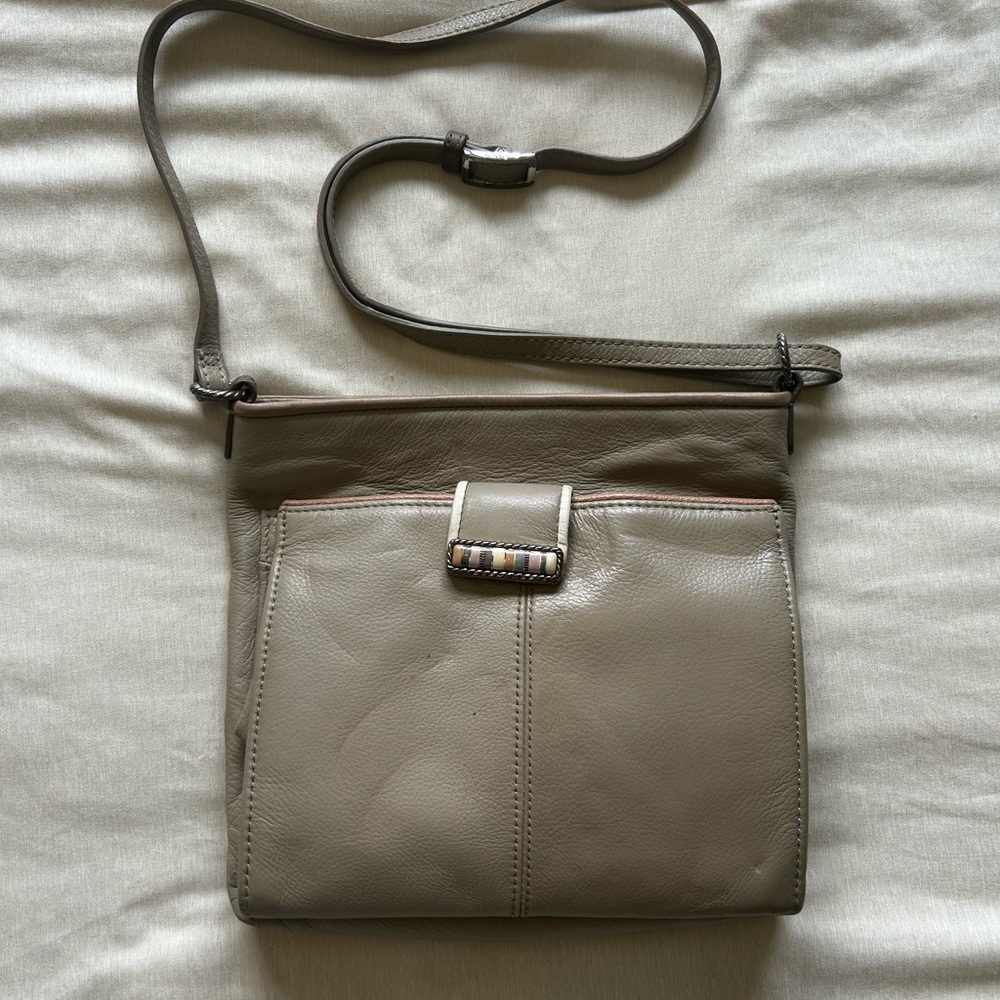 Brighton Patterned Tan Bag
